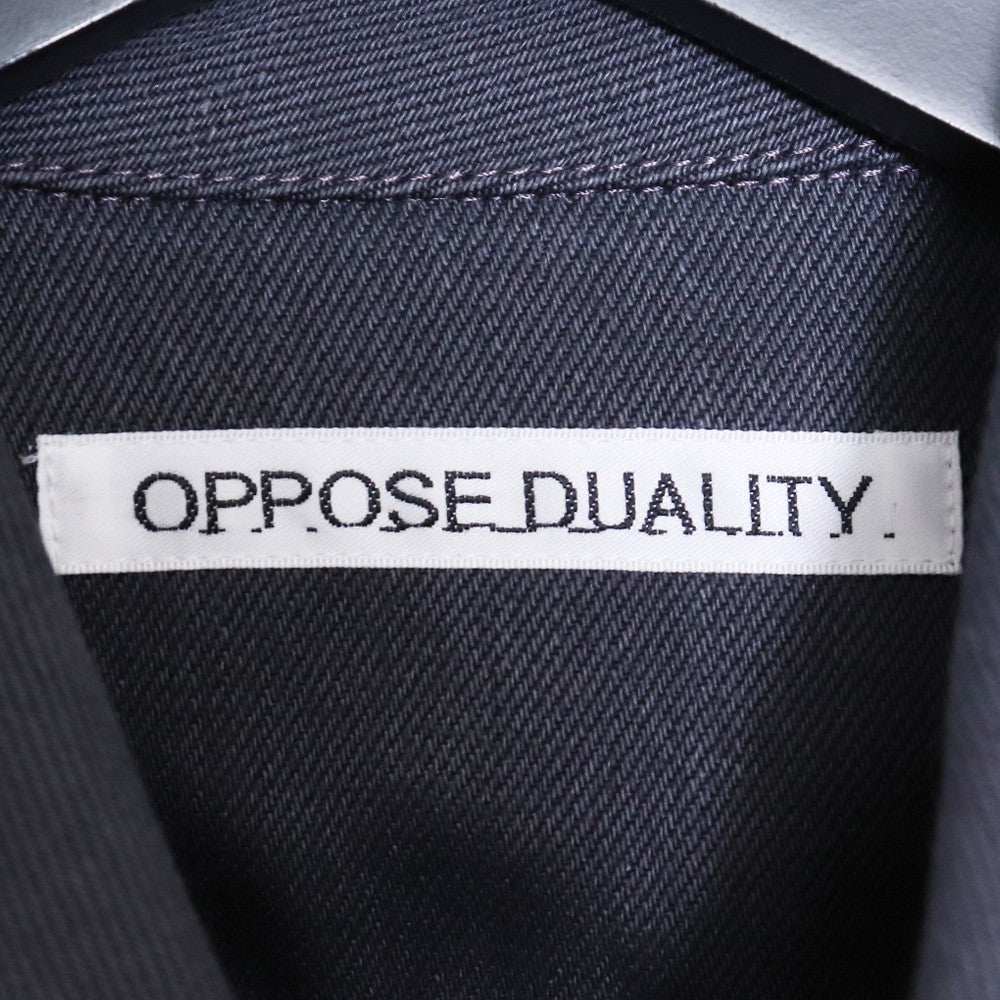 OPPOSE DUALITY 24AW 6-Pocket Panel Denim Dark Gray Size 44