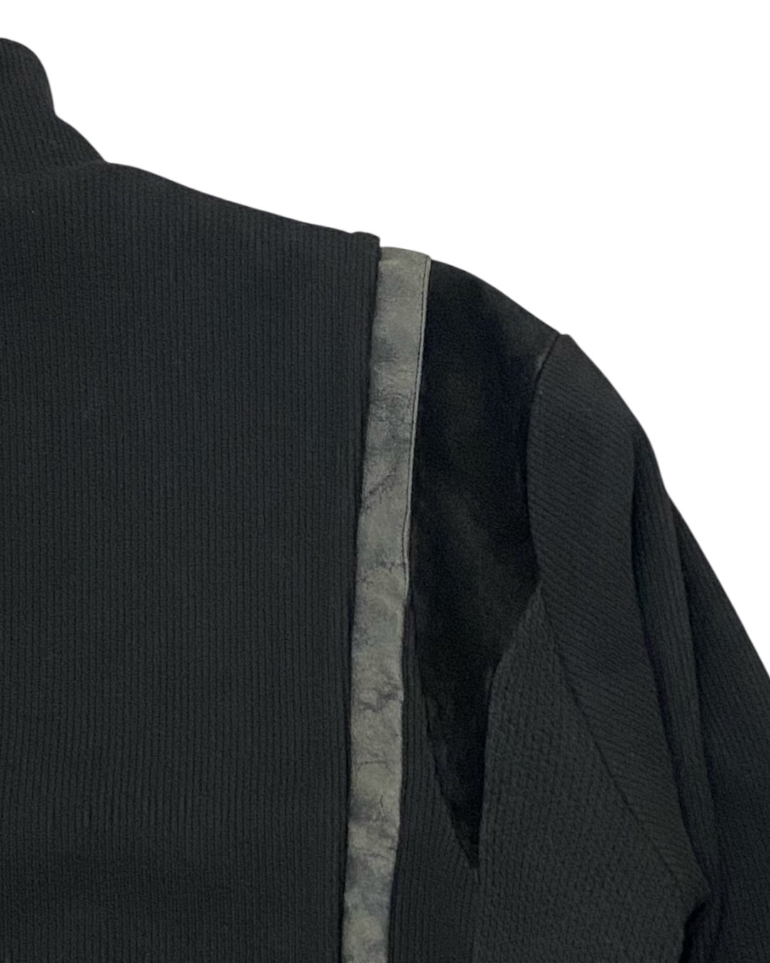 XLIM Black Textured Track Jacket Panelled Details