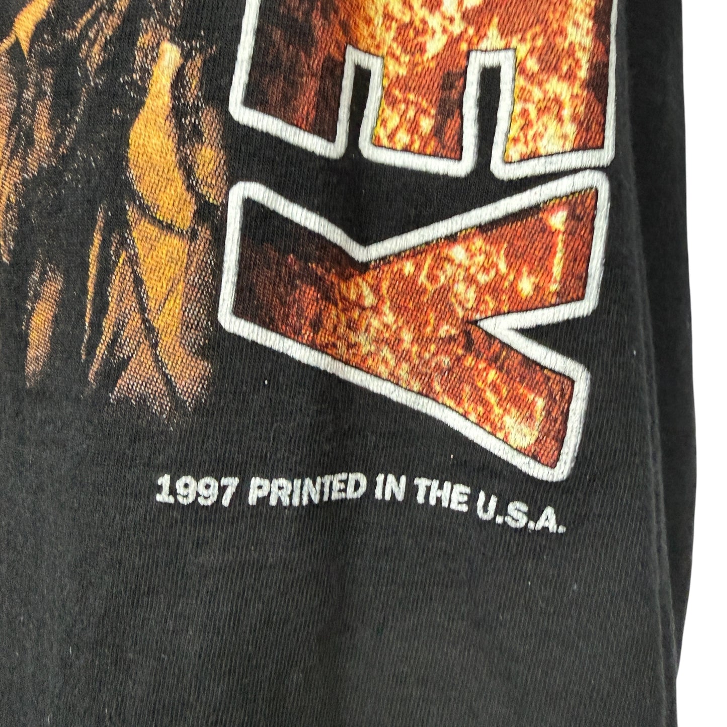 BOB MARLEY 90s Vintage "Songs Of Rap T-Shirt Size XL