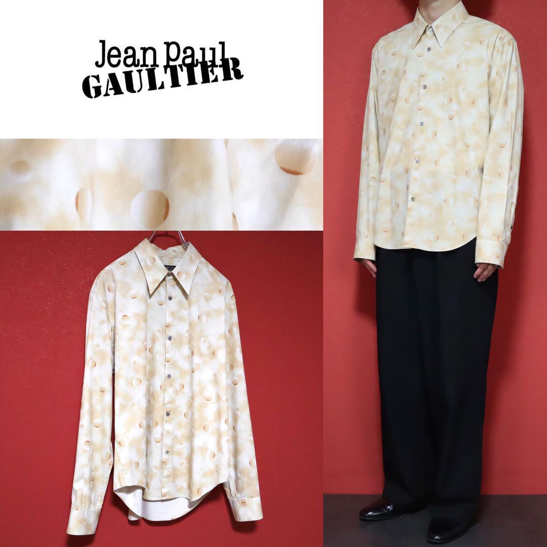 Jean Paul Gaultier Gradation Dot Shirt Beige Size 50
