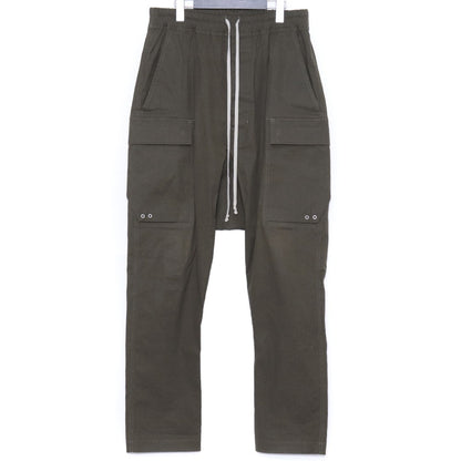 RICK OWENS 22AW Drawstring Cargo Pants Green Size 46