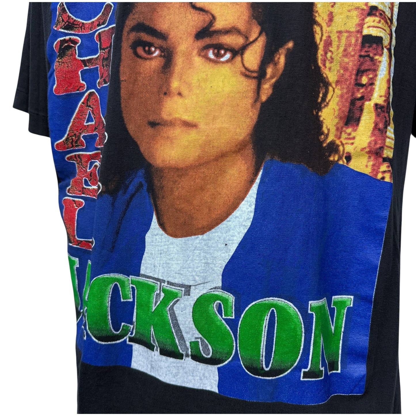 MICHAEL JACKSON 90s "King Of Pop" Rap T-Shirt Size XL