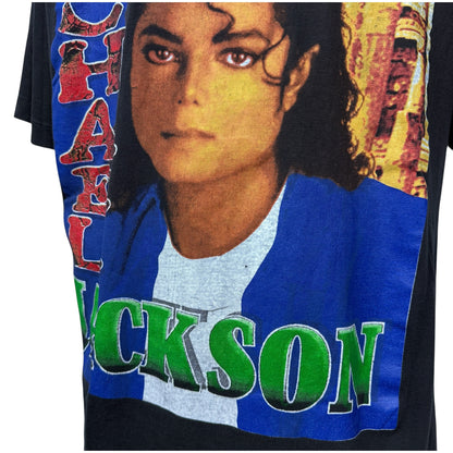 MICHAEL JACKSON 90s "King Of Pop" Rap T-Shirt Size XL