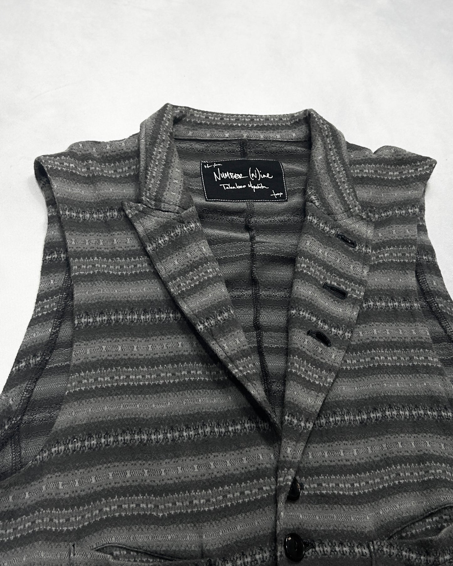 Number (N)ine Fair Isle Jacquard Vest (SS08) Size 3