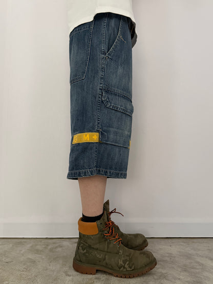 Marithe + Francois Girbaud Blue Jogger Shorts Size 34