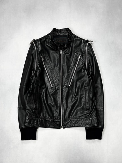 Undercover FW07 Cow Hide Leather Riders Jacket Size 2