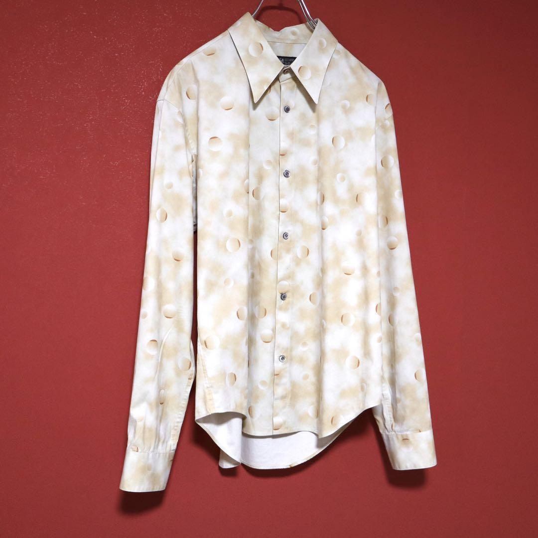 Jean Paul Gaultier Gradation Dot Shirt Beige Size 50