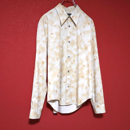Jean Paul Gaultier Gradation Dot Shirt Beige Size 50