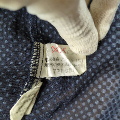 BALENCIAGA 90s BB Logo Oversized Button Shirt Navy Size L