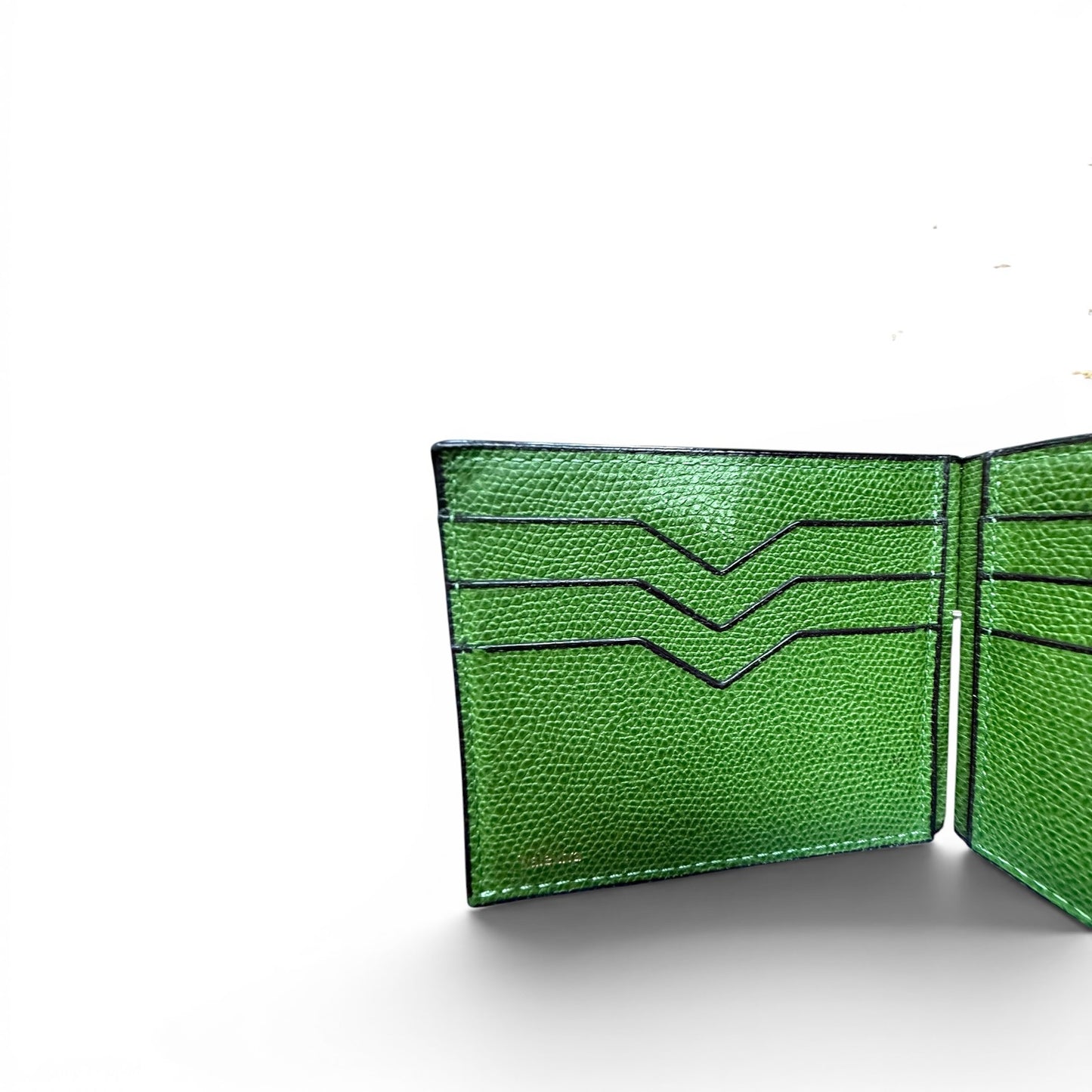 VALEXTRA V-Cut Double Money Clip