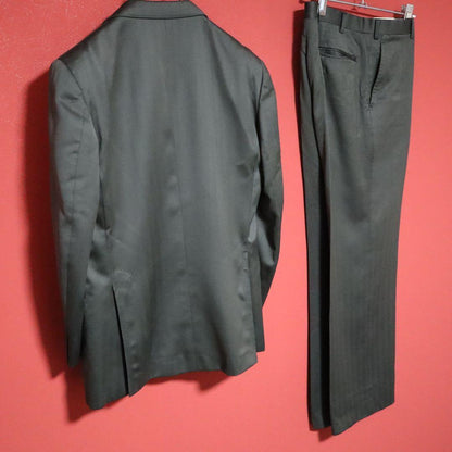Burberrys 90s Shadow Stripe Flare Suit Blazer