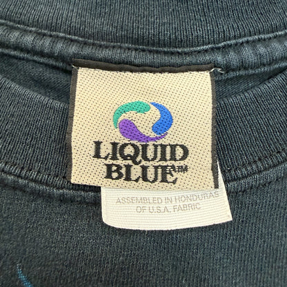 LIQUID BLUE Koi Fish All Over Print Vintage T-Shirt Size L