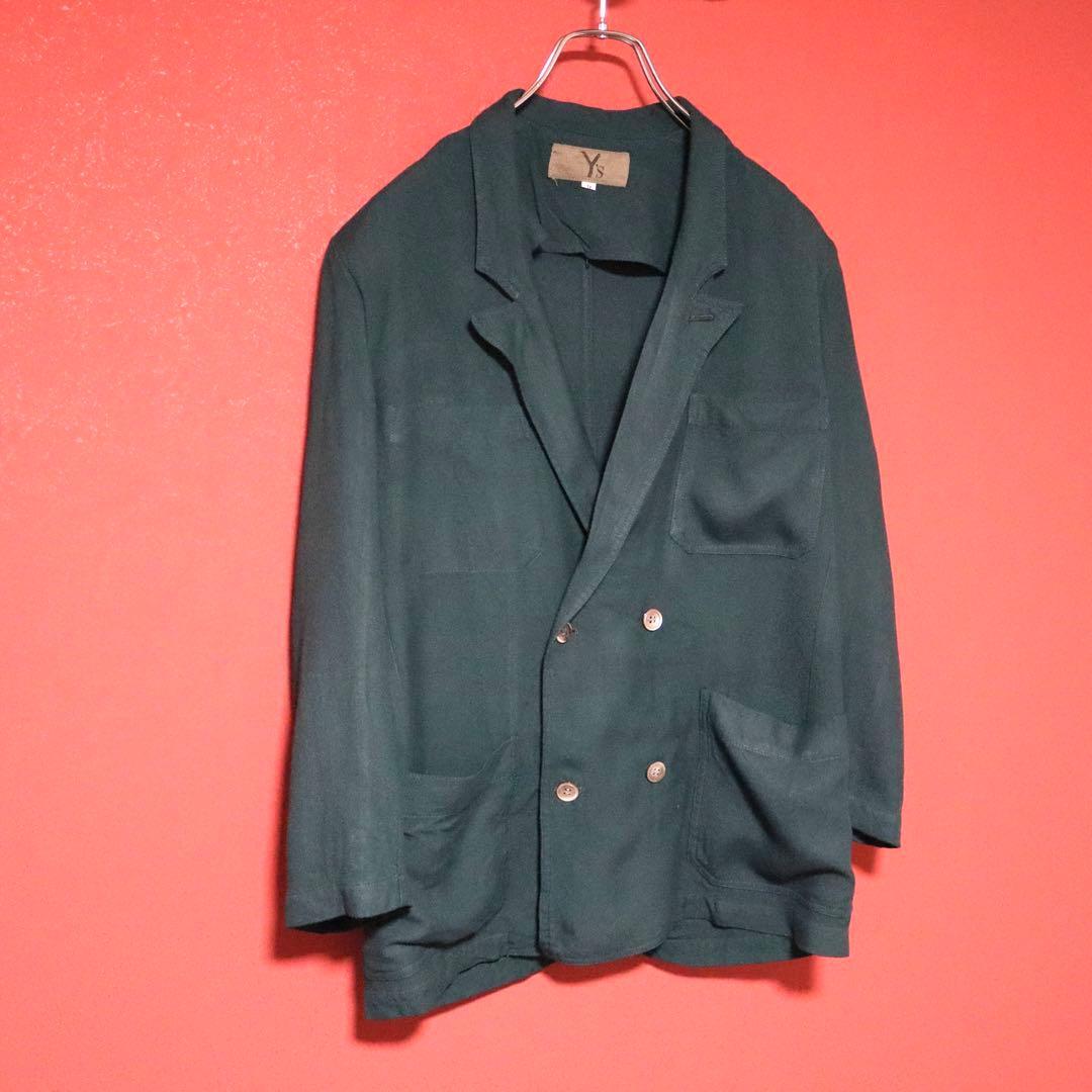Yohji Yamamoto 80s Vintage Green Double-breasted Size 9