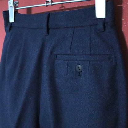 Issey Miyake 97AW Two-Tuck Wool Wide Slacks Blue Size 2