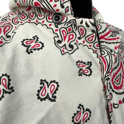 sacai 22SS Bandana Print Open Collar Shirt Size 1