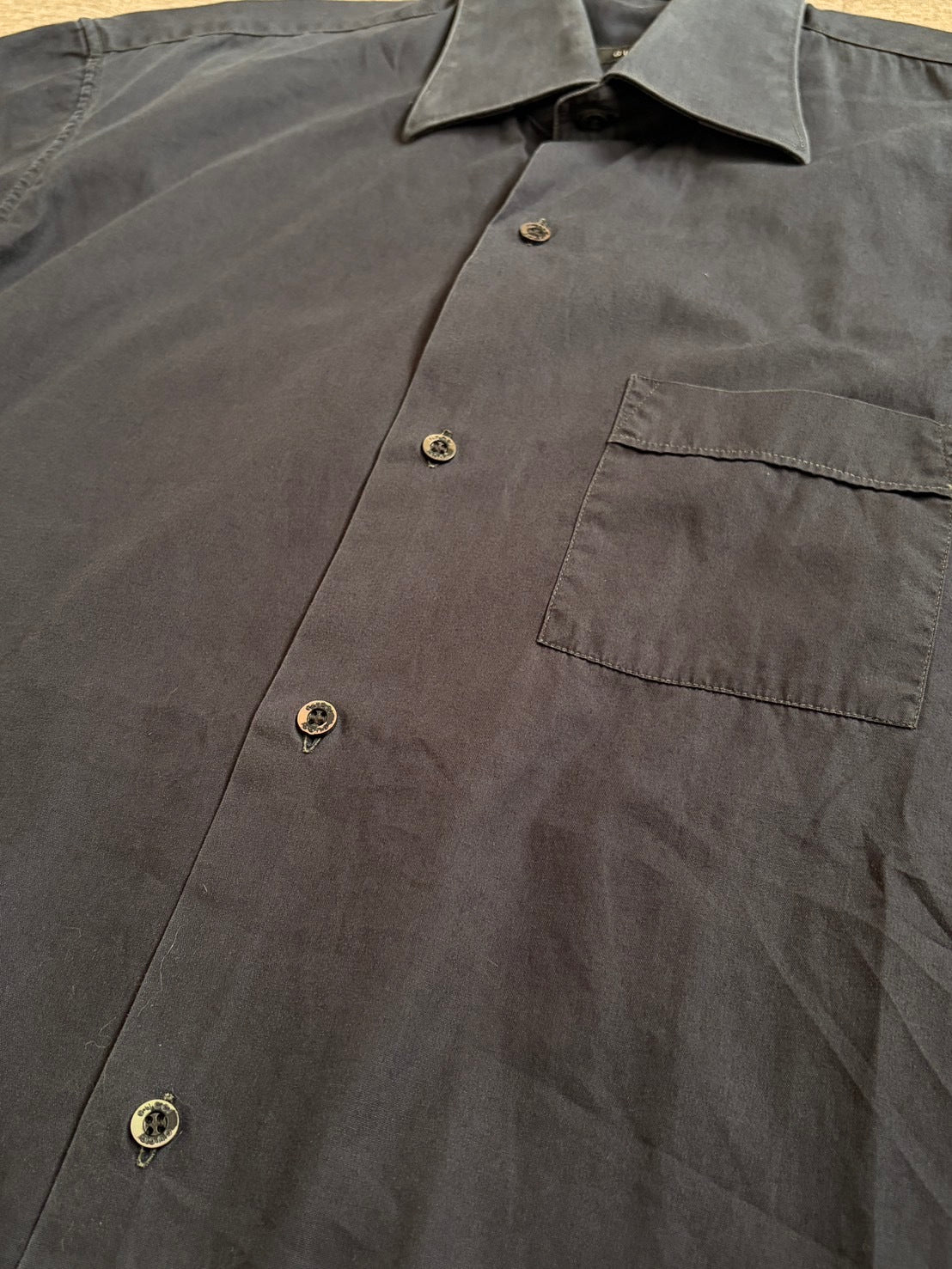 GUCCI Tailored Cotton Dress Shirt Folded Cuff Size S