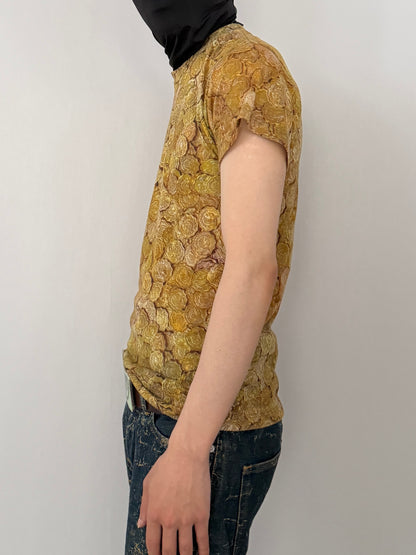Jeremy Scott Design Polyester T-Shirt Size S