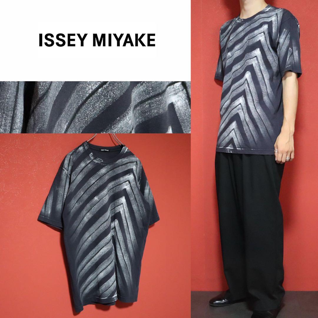 ISSEY MIYAKE 08SS Hand-Painted Cotton T-Shirt Size 4