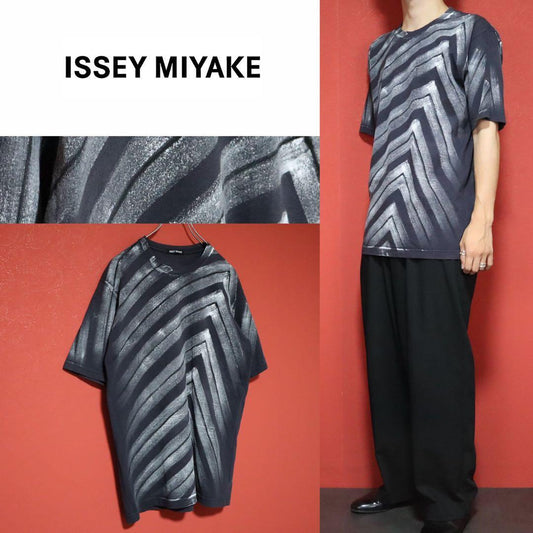 ISSEY MIYAKE 08SS Hand-Painted Cotton T-Shirt Size 4