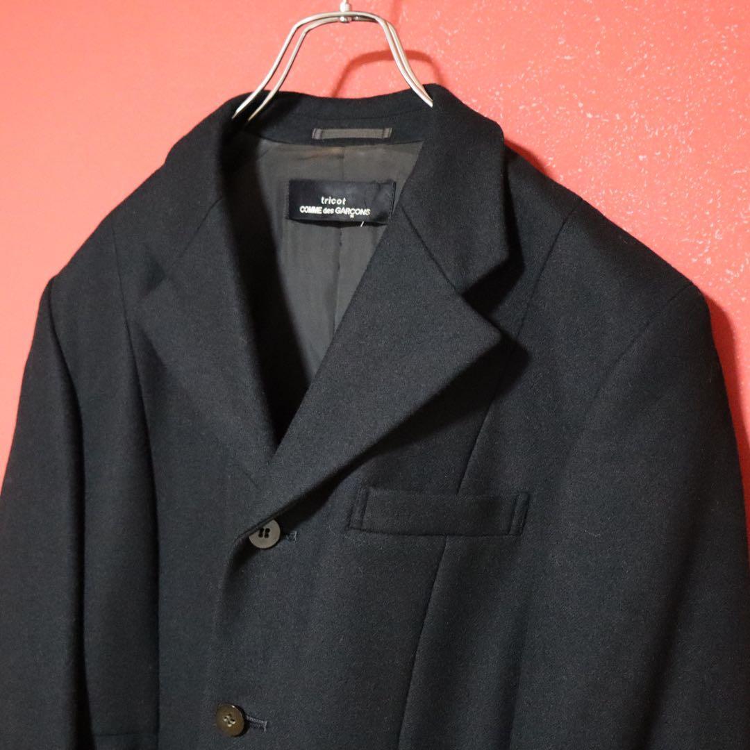 Comme des Garcons 80s Vintage Black Pleated Wool Size FREE