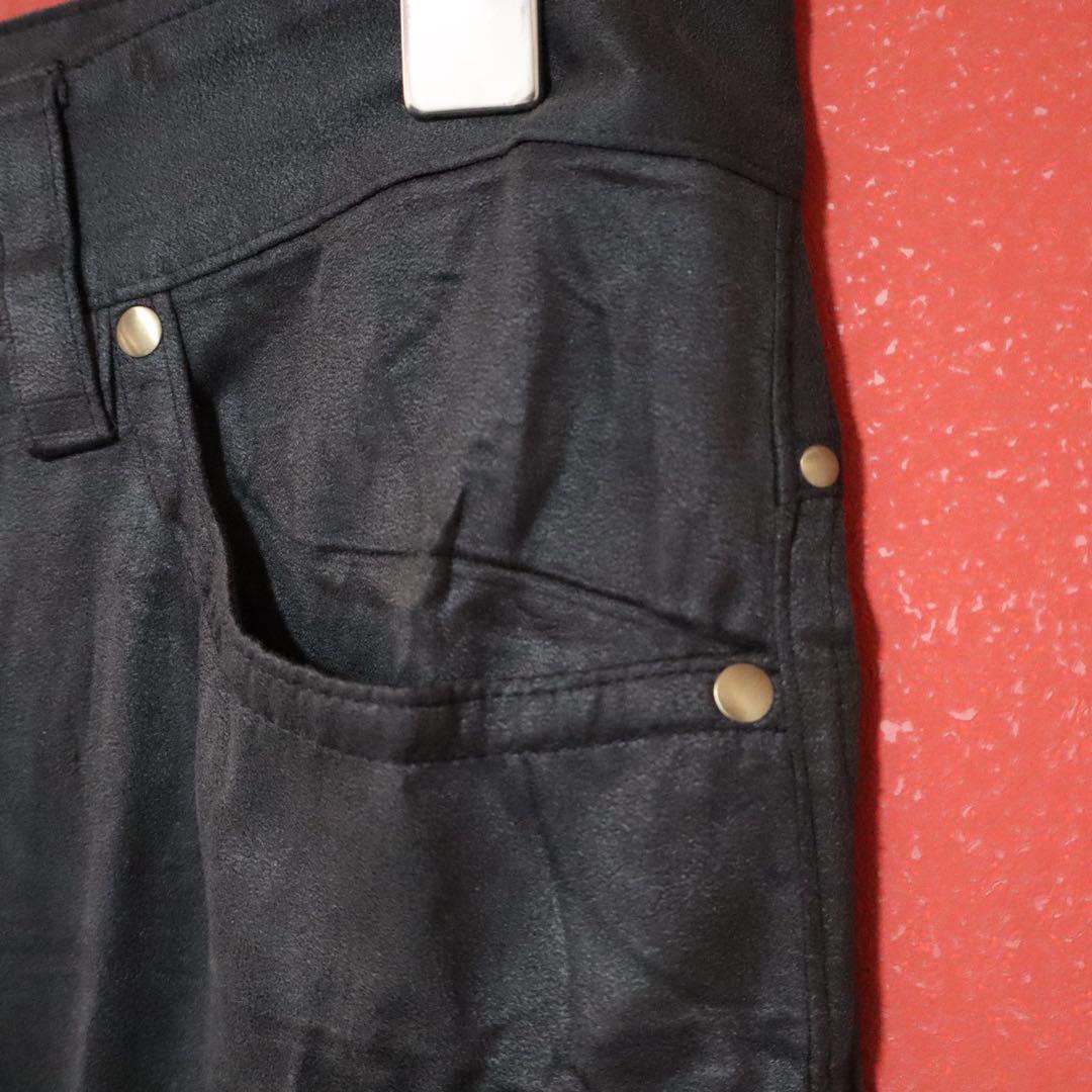 Issey Miyake 06AW Black Crinkle Pleats Studs Pants Size S