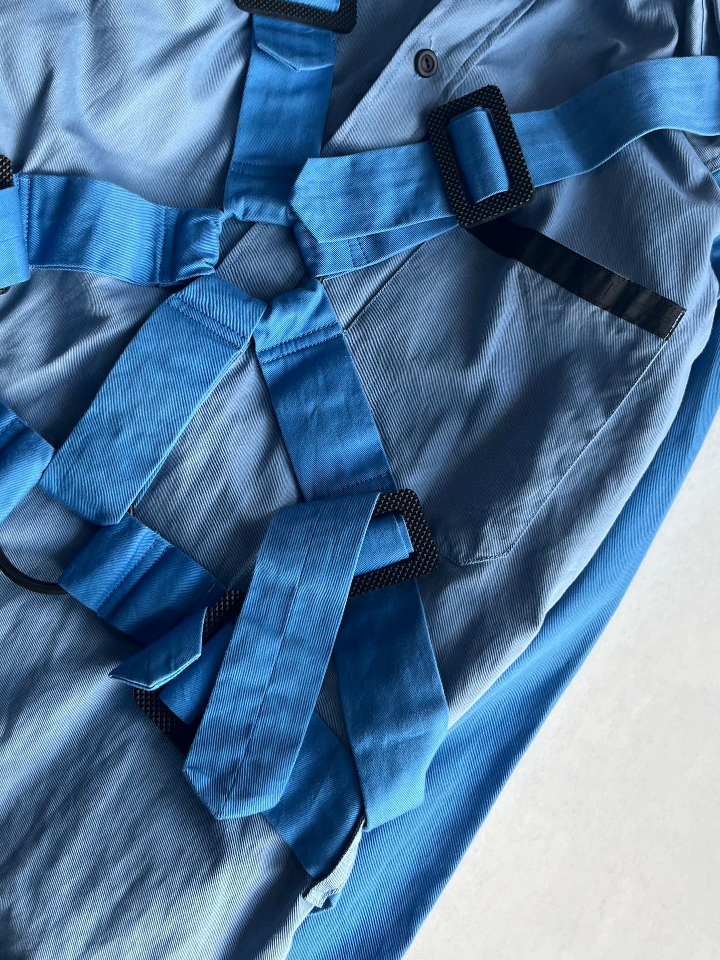 PEEL&LIFT Blue Parachute Shirt Size M