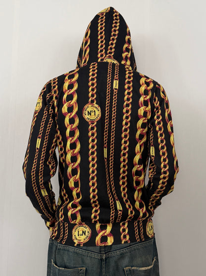 Joyrich Multi Graphic Double Zip Hoodie Polyester Size S
