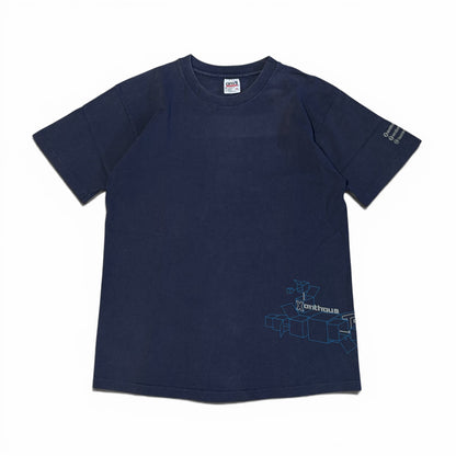 Vintage 90s Anvil "XTC" Single Stitch T-Shirt Blue Size M