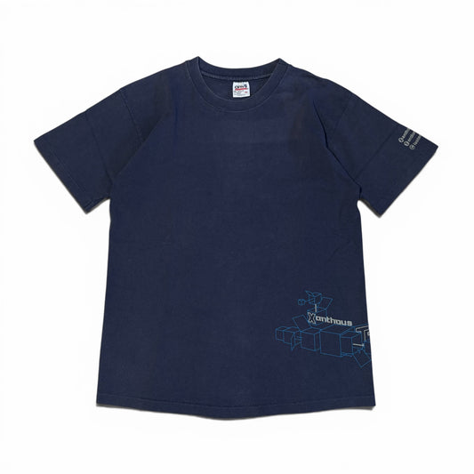 Vintage 90s Anvil "XTC" Single Stitch T-Shirt Blue Size M