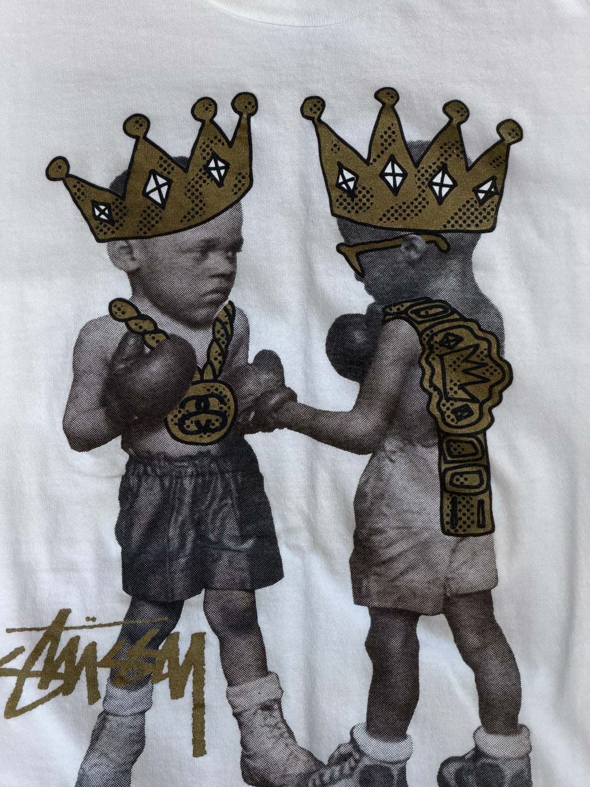 STUSSY Tougher Than Tough T-Shirt White Size M