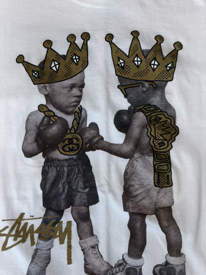 STUSSY Tougher Than Tough T-Shirt White Size M