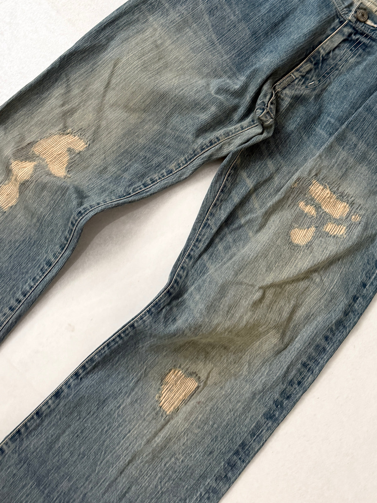 TETE HOMME Damaged Wide Pants Size LL