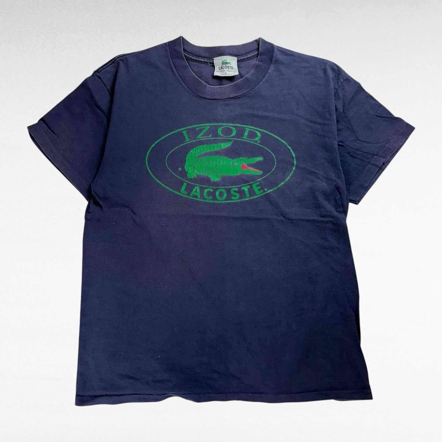 IZOD LACOSTE 80s Short Sleeve T-Shirt Size L