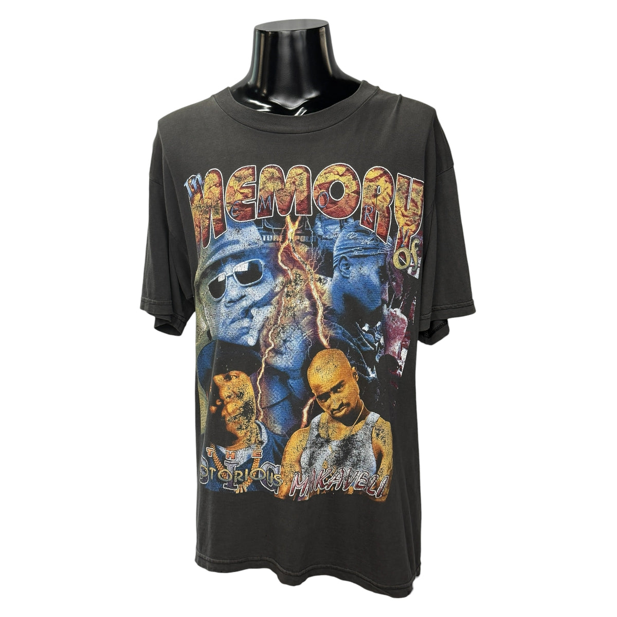 PAC & THE NOTORIOUS B.I.G. 90s "MEMORY Rap T-Shirt Size XL