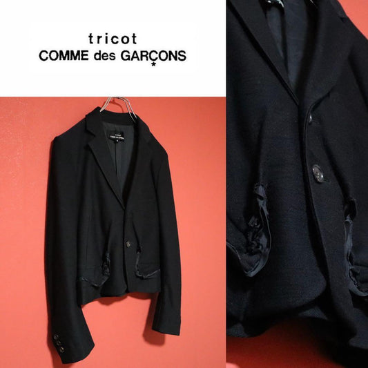 COMME des GARCONS 06AW tricot Wool Cropped Jacket Size S