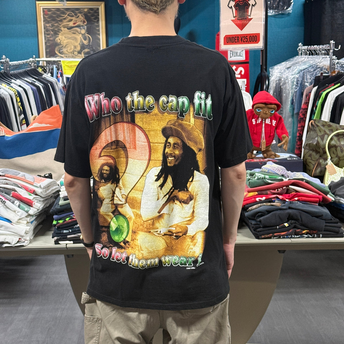 BOB MARLEY 90s Vintage "Songs Of Rap T-Shirt Size XL