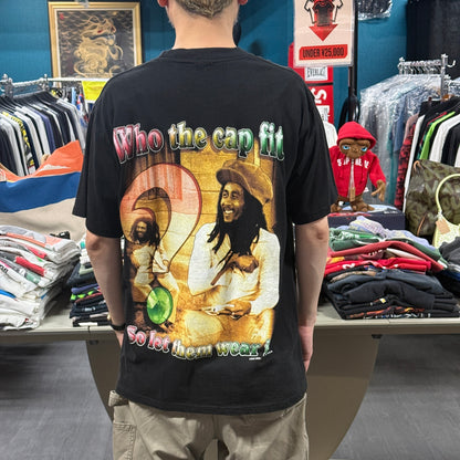 BOB MARLEY 90s Vintage "Songs Of Rap T-Shirt Size XL