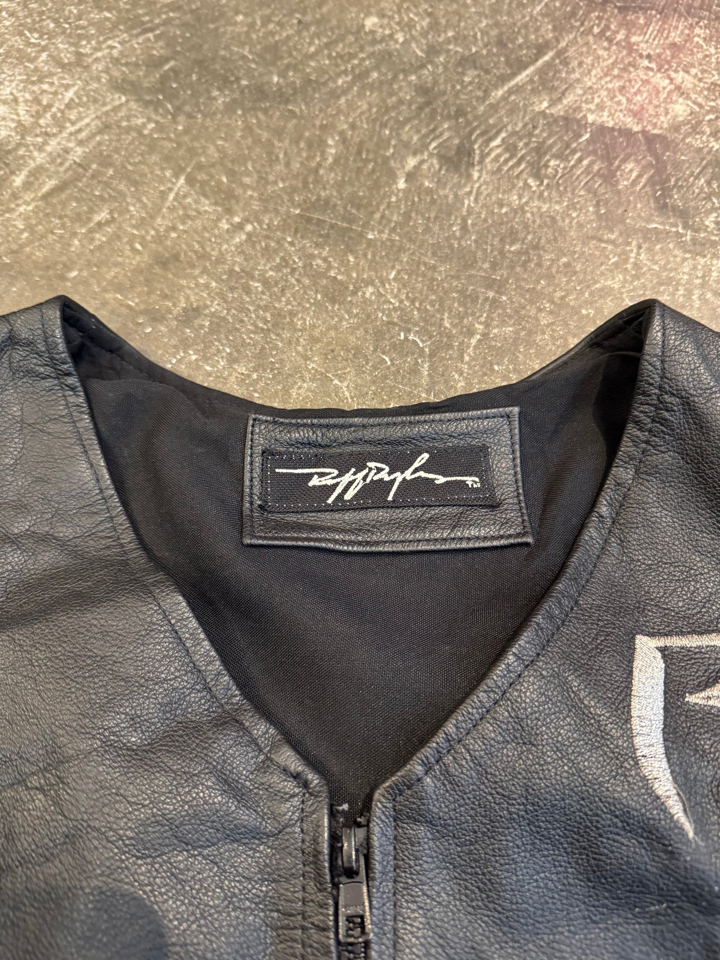 Ruff Ryders Black Leather Shirt Size M