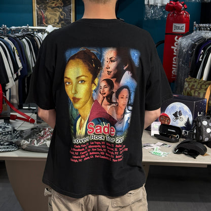SADE 00s "LOVERS ROCK TOUR" Multi Photo Rap Tee Size XL