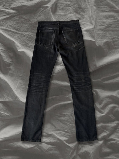 A.P.C. 10s Cotton Petit Standard Faded Black Jeans Size S