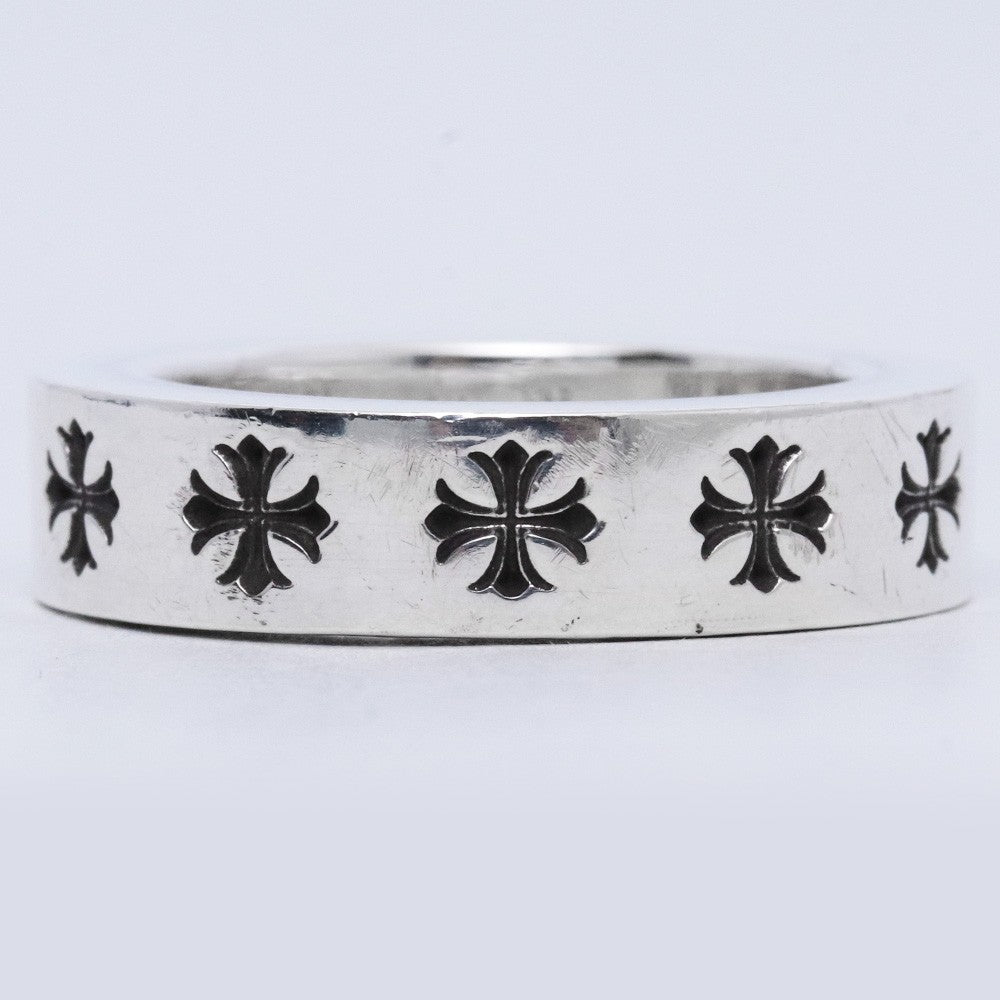 CHROME HEARTS 6mm Spacer Forever Ring Silver Size JP 16.5