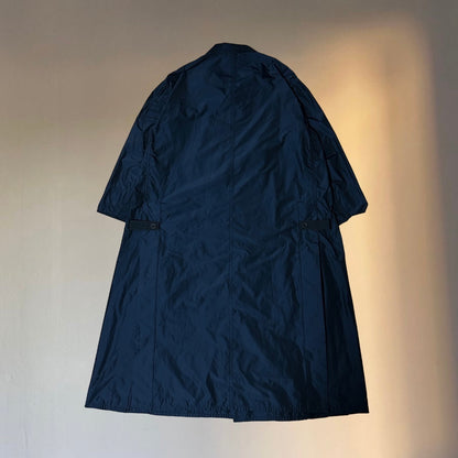 SHINYA KOZUKA 16SS Blue Nylon Long Trench Coat