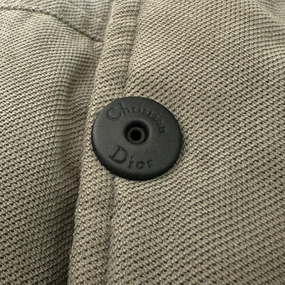 Christian Dior Khaki Military Quilted Hooded Coat