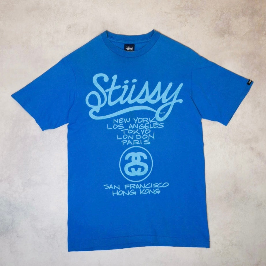 Stussy 00s Blue Cotton Size S