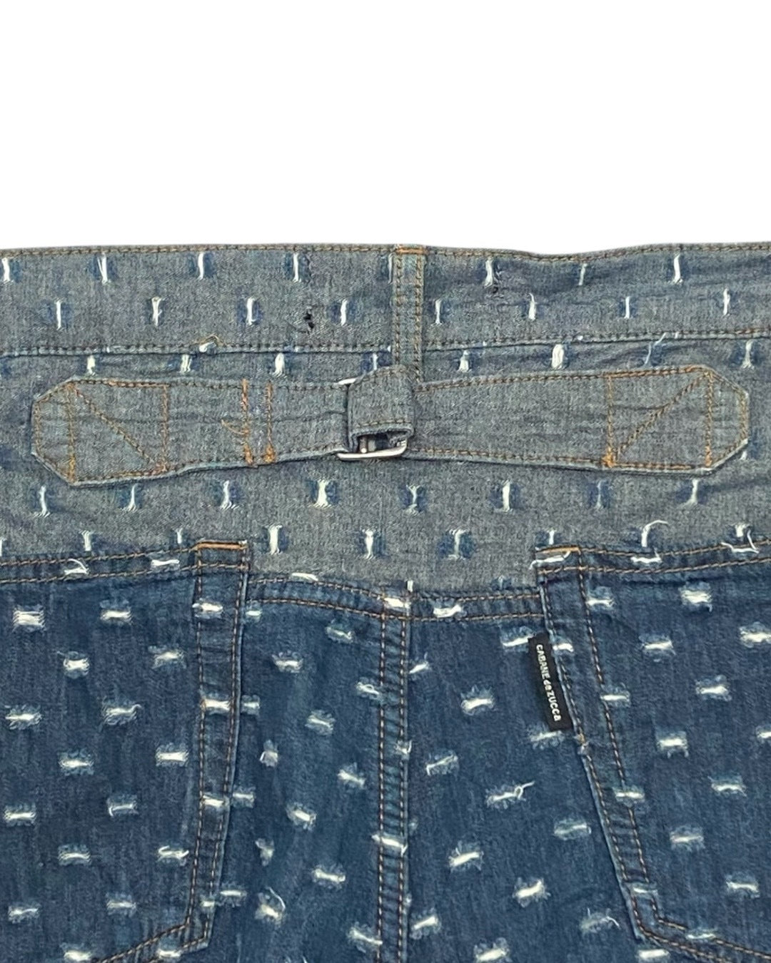 Zucca Patterned Jeans - Unique Waistband Detail