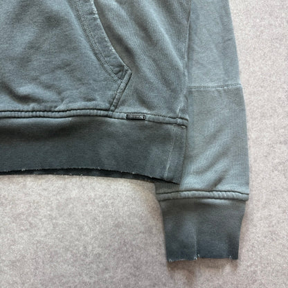 Diesel 00s Gray Fade Design Hoodie Size M