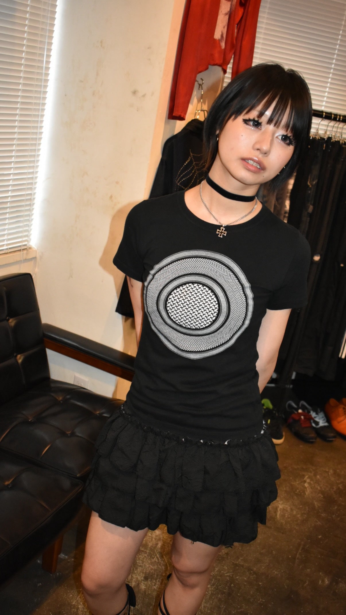 PHENOMENON Black Cotton T-Shirt Size S