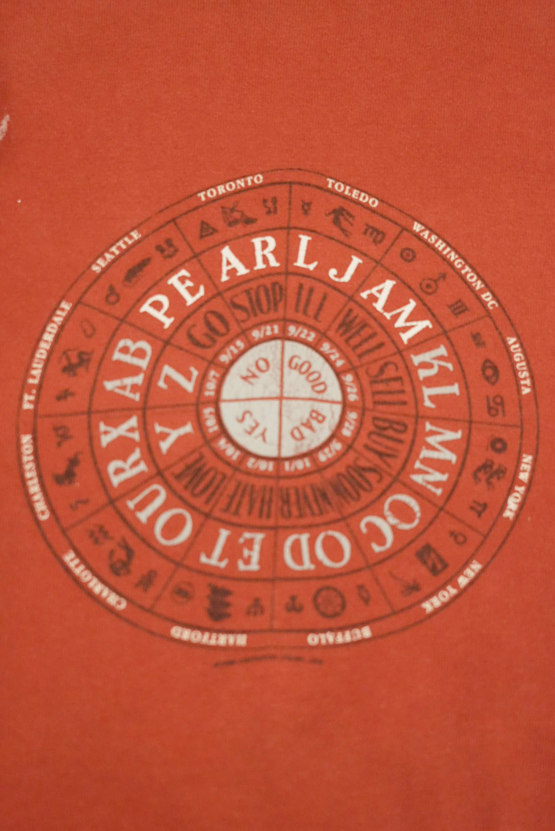PEARL JAM 90s T-shirt Red Size XL
