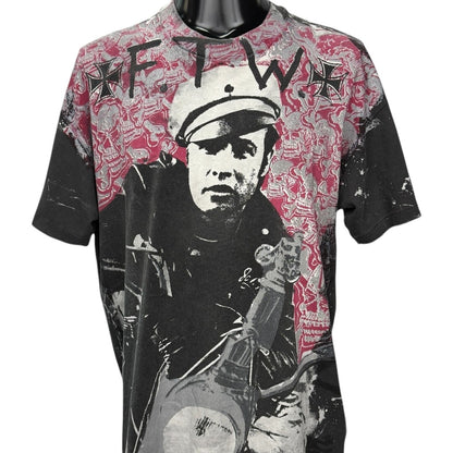 MOSQUITOHEAD 90s Marlon Brando Wild One Art T-Shirt Size XL