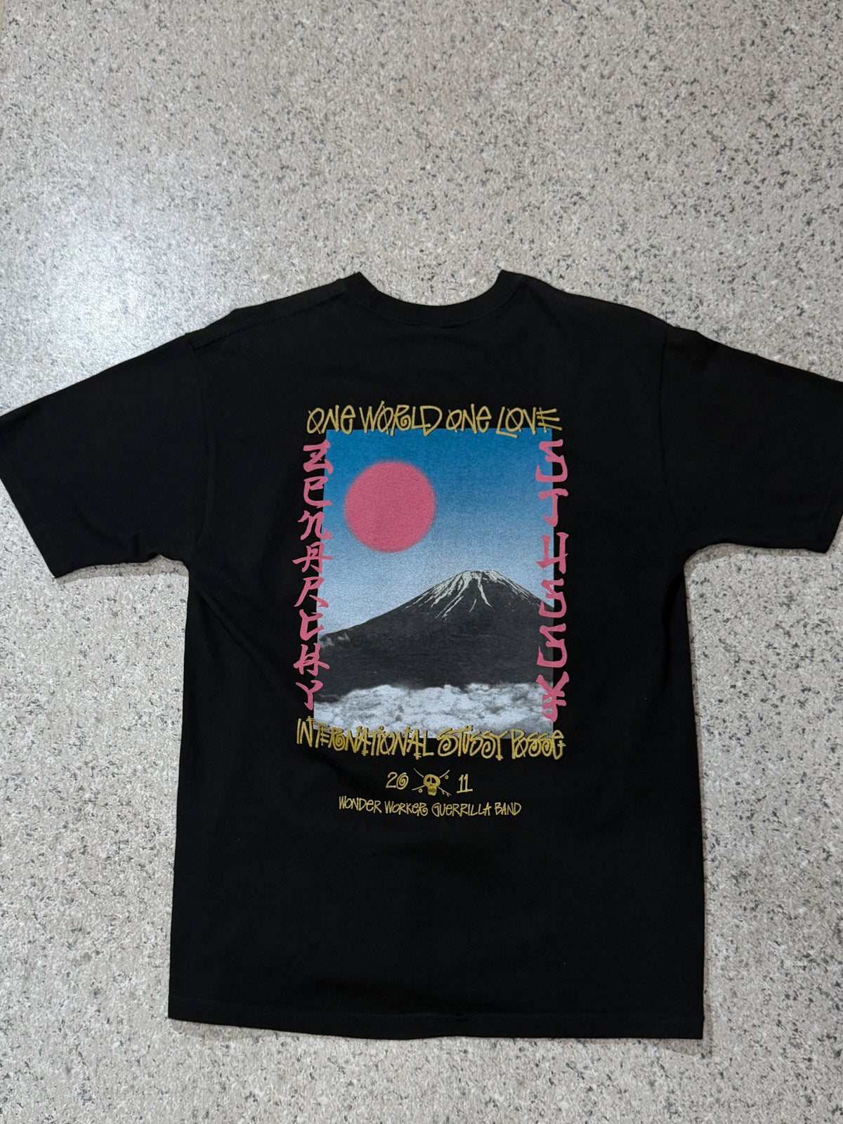 SASQUATCHfabrix x Stussy 30th T-Shirt Black Size M